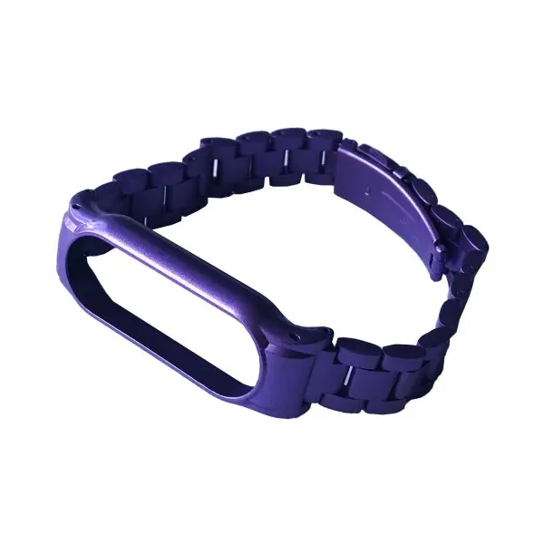 РЕМІНЕЦЬ ДЛЯ XIAOMI MI BAND 3, 4, 5, 6 3-BEAD METAL BAND GLYCINE