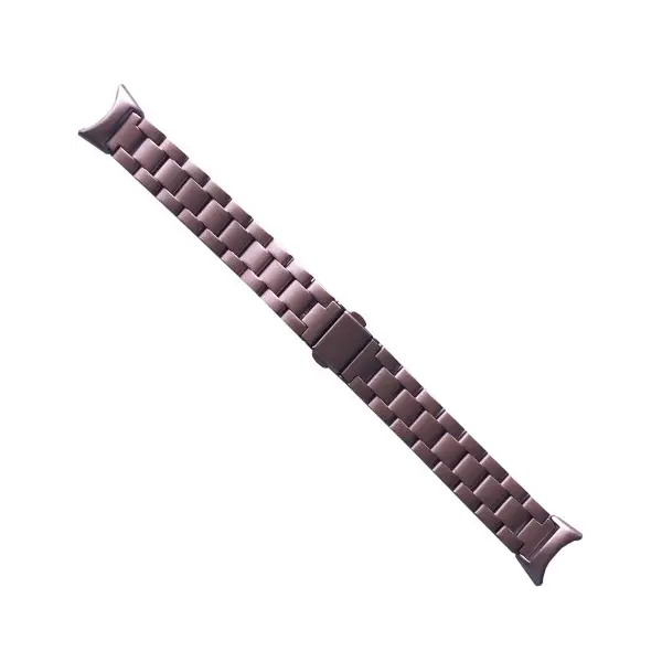 РЕМІНЕЦЬ ДЛЯ XIAOMI MI BAND 8, 9, 10 3-BEAD METAL BAND РОЖЕВИЙ GOLD