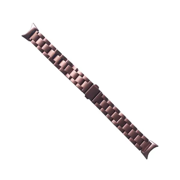 РЕМІНЕЦЬ ДЛЯ XIAOMI MI BAND 8, 9, 10 3-BEAD METAL BAND ROSE GOLD