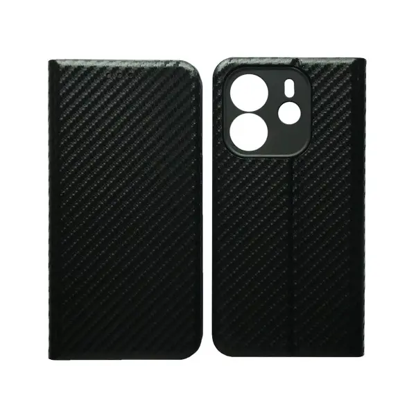 MR4_140196 Чехол-книжка carbone для redmi note 14 4g eu, чорний 