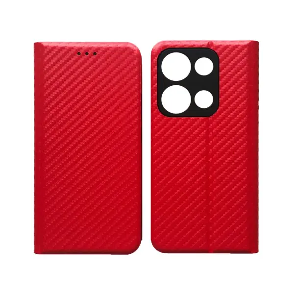 MR4_140201 Чехол-книжка carbone для redmi note 14s червоний 