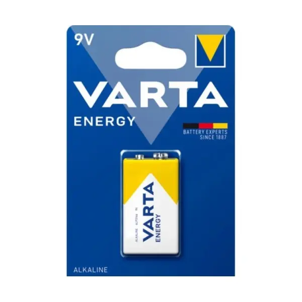 БАТАРЕЙКА VARTA ENERGY 6F22 BLISTER 1 (1, 10, 50), (8969)