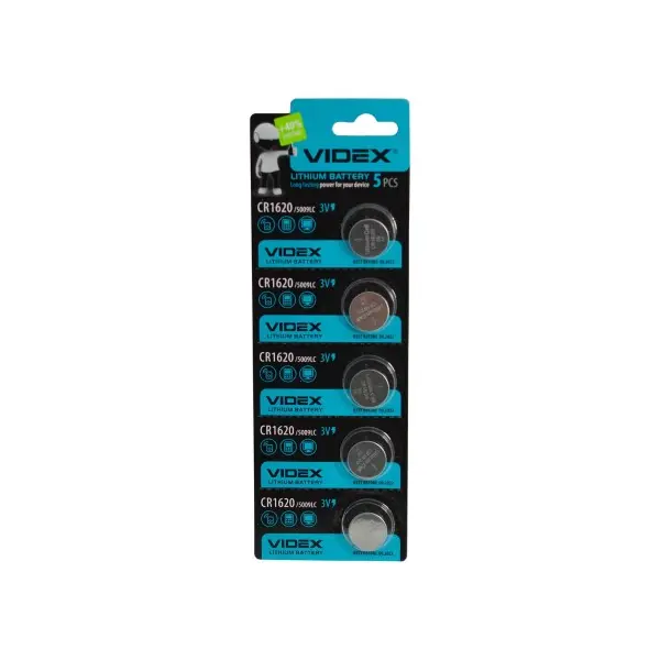 БАТАРЕЙКА VIDEX 1620 BLISTER 5