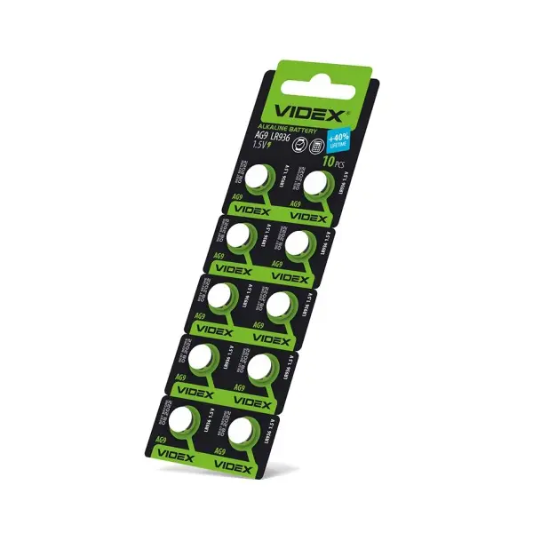 БАТАРЕЙКА VIDEX AG9 (394, 936) BLISTER 10