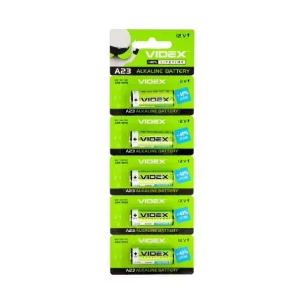 БАТАРЕЙКА VIDEX A23 BLISTER 5 ALKALINE