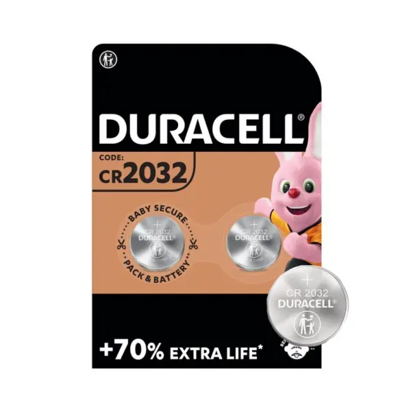 БАТАРЕЙКА DURACELL 2032 BLISTER 2 (2, 20, 200), (АРТ8634)