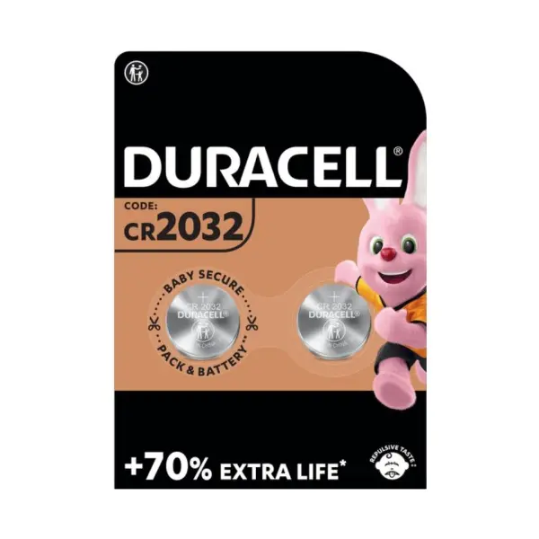 БАТАРЕЙКА DURACELL 2032 BLISTER 2 (2, 20, 200), (АРТ8634)