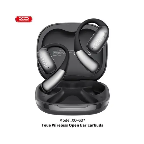 MR4_140458 Навушники бездротові xo g37 leather pattern charging compartment al translate ows headset, чорний 