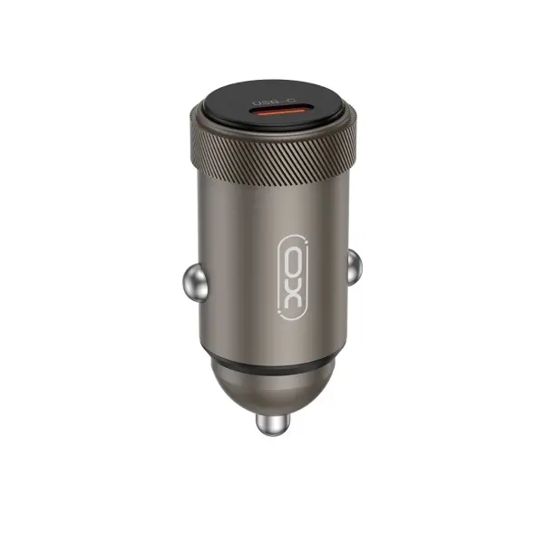 АВТОМОБІЛЬНИЙ ЗАРЯДНИЙ ПРИСТРІЙ XO CC70 MINI METAL SINGLE PD30W, ЧОРНИЙ