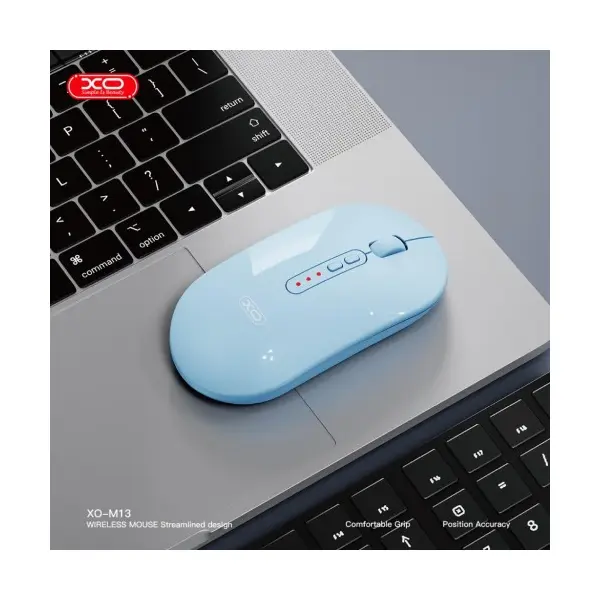 КОМПЮТЕРНА МИШКА XO M13 TRI-MODE BLUETOOTH WIRELESS SILENT MOUSE БЛАКИТНА