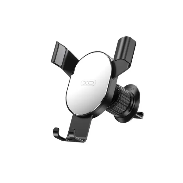 MR4_140352 Автотримач xo c126 mirror face gravity air outlet latch bracket срібно-чорний 