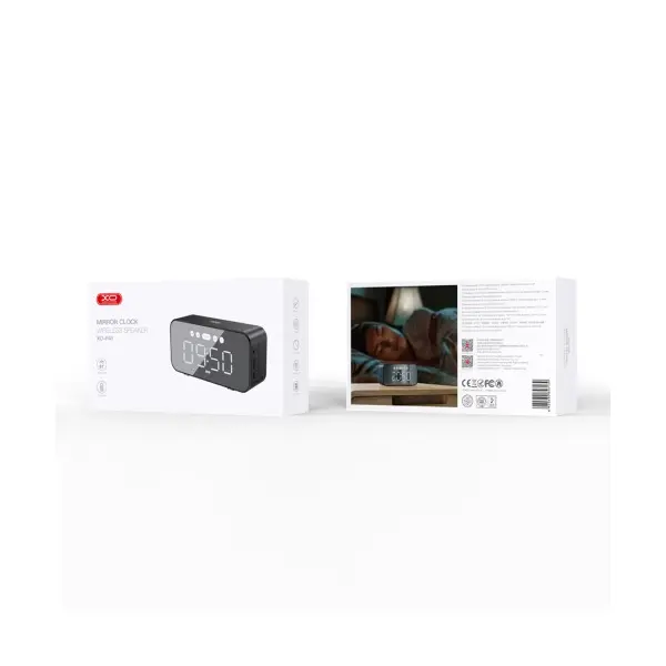 АКУСТИЧНА СИСТЕМА XO F41 MIRROR CLOCK BLUETOOTH SPEAKER, ЧОРНИЙ