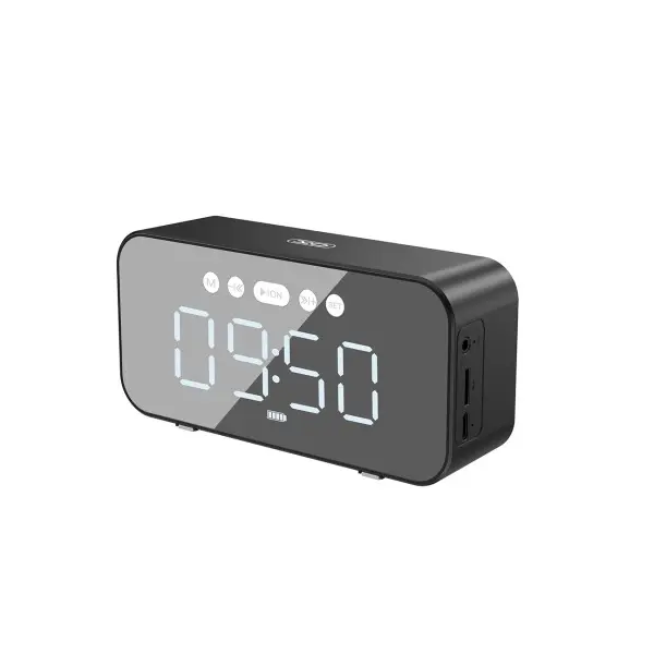 АКУСТИЧНА СИСТЕМА XO F41 MIRROR CLOCK BLUETOOTH SPEAKER, ЧОРНИЙ