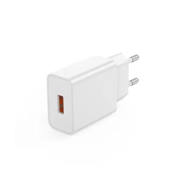 МЕРЕЖЕВИЙ ЗАРЯДНИЙ ПРИСТРІЙ XO L127 USB-A QC18W FAST CHARGING CHARGER WITH LIGHTNING CABLE, БІЛИЙ
