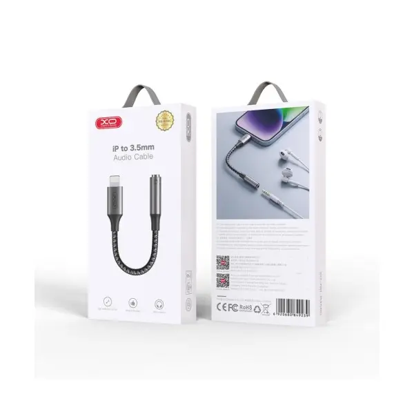 АДАПТЕР XO NB-R258C LIGHTNING TO 3.5MM МАТОВИЙ