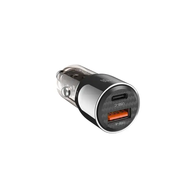 MR4_140369 Автомобільний зарядний пристрій xo cc58 car charging usb-a, type-c 95w, чорний XO