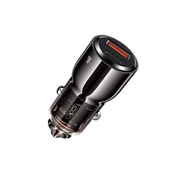 АВТОМОБІЛЬНИЙ ЗАРЯДНИЙ ПРИСТРІЙ XO CC58 CAR CHARGING USB-A, TYPE-C 95W, ЧОРНИЙ