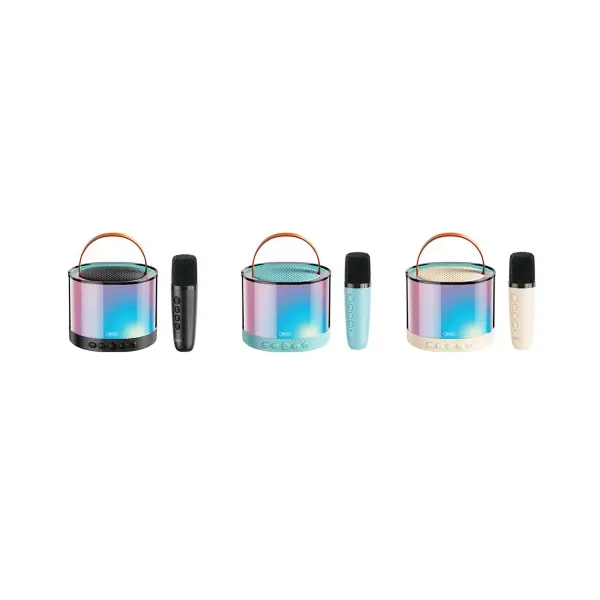 АКУСТИЧНА СИСТЕМА XO F47 AURORA ATMOSPHERE LIGHT BLUETOOTH AUDIO WITH MICROPHONE, ЧОРНИЙ
