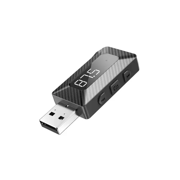 FM МОДУЛЯТОР XO BCC16 BLUETOOTH TRANSMITTER SUPPORT FM TRANSMITTER + SUPPORT TF CARD, ЧОРНИЙ