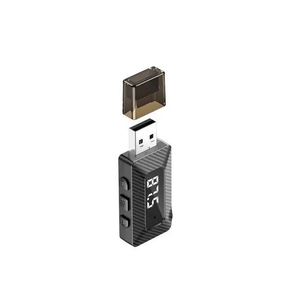 FM МОДУЛЯТОР XO BCC16 BLUETOOTH TRANSMITTER SUPPORT FM TRANSMITTER + SUPPORT TF CARD, ЧОРНИЙ