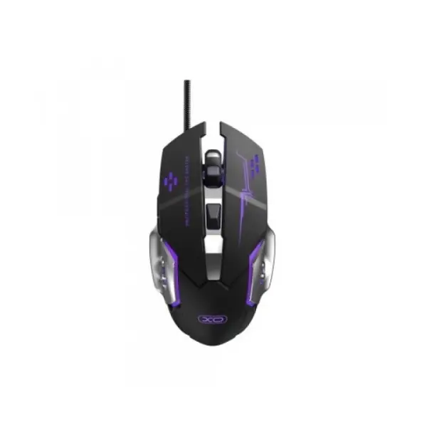 КОМПЮТЕРНА МИШКА XO M10 GAMING MECHANICAL 6-BUTTON LIGHT EMITTING WIRED MOUSE, ЧОРНИЙ