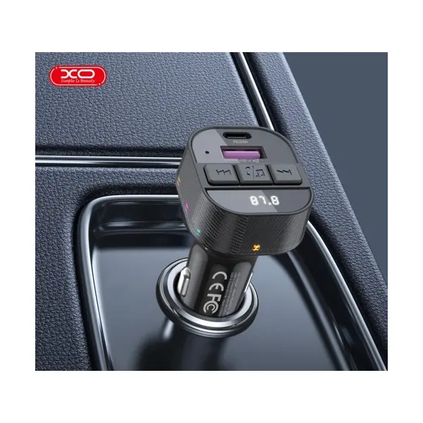 MR4_140403 Fm модулятор xo bcc17 smart bluetooth mp3 a+c dual port pd30w, чорний 