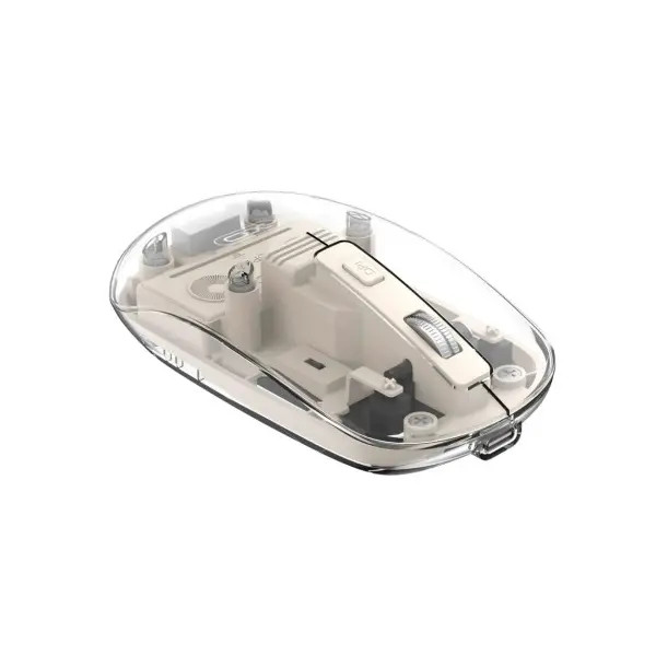 КОМПЮТЕРНА МИШКА XO M12 BLUETOOTH WIRELESS TRANSPARENT MOUSE, БІЛИЙ