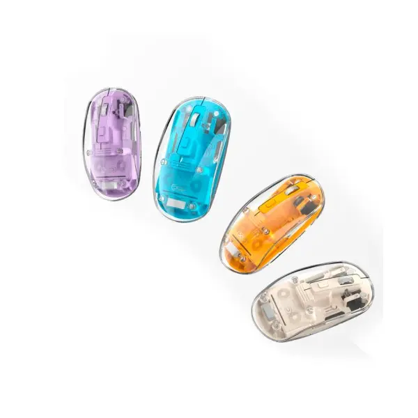 КОМПЮТЕРНА МИШКА XO M12 BLUETOOTH WIRELESS TRANSPARENT MOUSE, БІЛИЙ