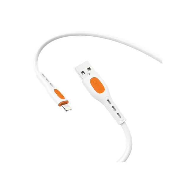 КАБЕЛЬ XO NB280 JIAN YAN SERIES LIGHTNING DATA CABLE 1M 3A, БІЛИЙ