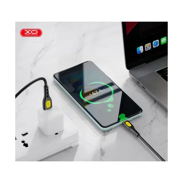 MR4_140407 Кабель xo nb280 jian yan series lightning data cable 1m 3a, чорний 