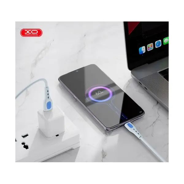 КАБЕЛЬ XO NB280 JIAN YAN SERIES MICRO DATA CABLE 1M 3A, СИНІЙ