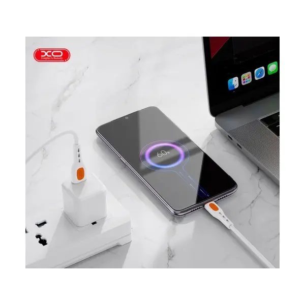 КАБЕЛЬ XO NB280 JIAN YAN SERIES MICRO DATA CABLE 1M 3A, БІЛИЙ
