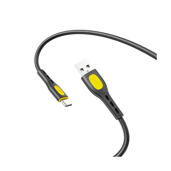 MR4_140412 Кабель xo nb280 jian yan series type-c data cable 1m 3a, чорний 