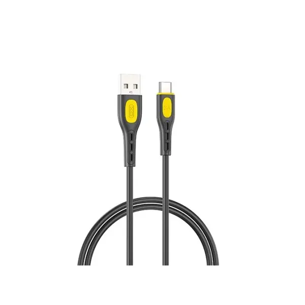 MR4_140412 Кабель xo nb280 jian yan series type-c data cable 1m 3a, чорний 