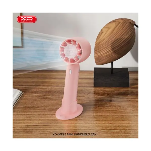 ВЕНТИЛЯТОР XO MF93 MINI DESKTOP, HANDHELD FAN 400MAH РОЖЕВИЙ