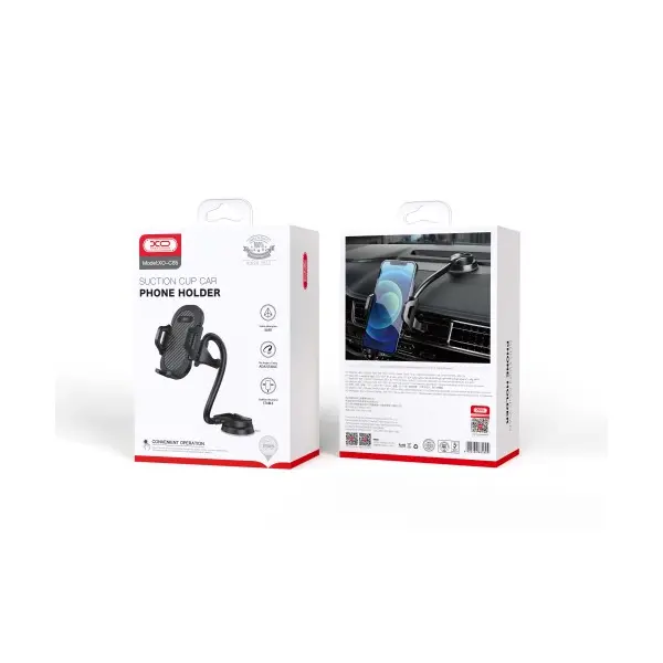 АВТОТРИМАЧ XO C85 CAR HOSE SUCTION CUP MOBILE PHONE HOLDER, ЧОРНИЙ