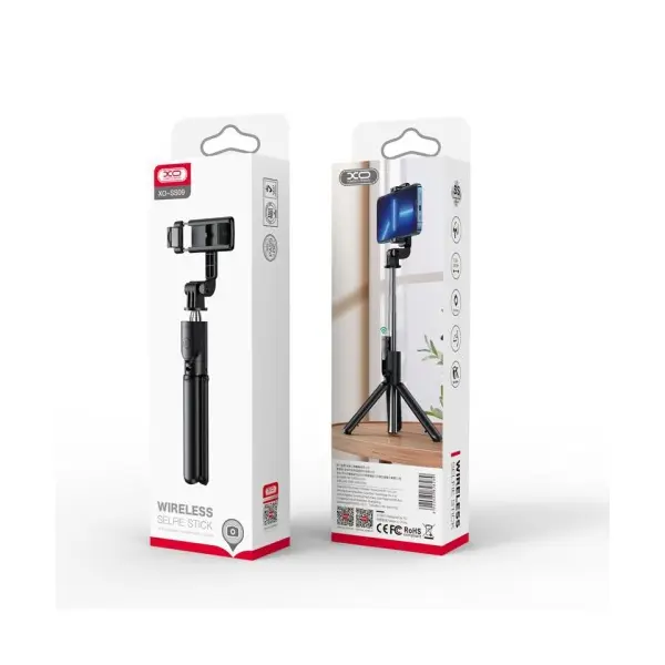 MR4_140323 Монопод xo ss09 multifunctional remote control selfie-stick, чорний 