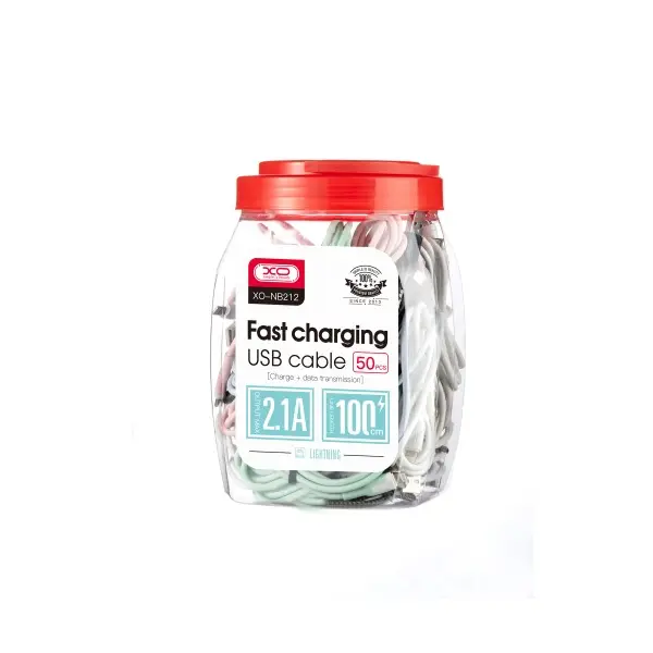 MR4_140327 Кабель xo nb212 2.1a usb cable для type-c (50pcs, bottle) мікс XO