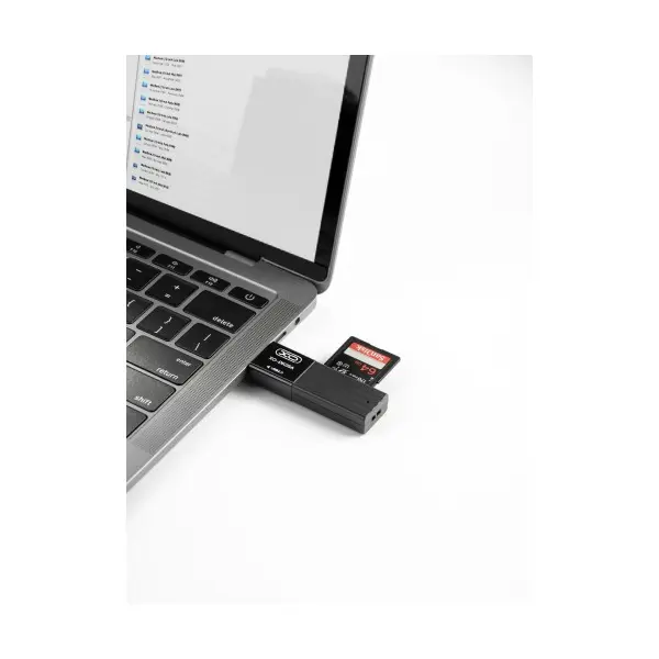 КАРТРИДЕР XO DK05A (2.0 2IN1 CARD READER), ЧОРНИЙ