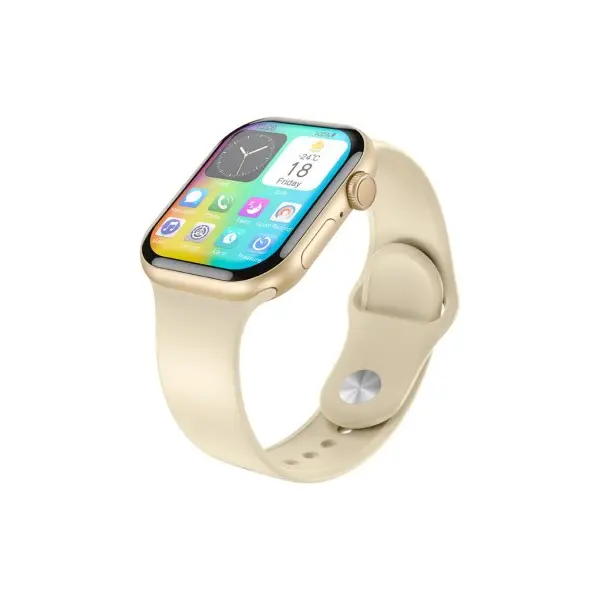 MR4_140330 Смарт-годинник xo w10 pro amoled screen 10 generation wireless charging smart talking watch золотий 