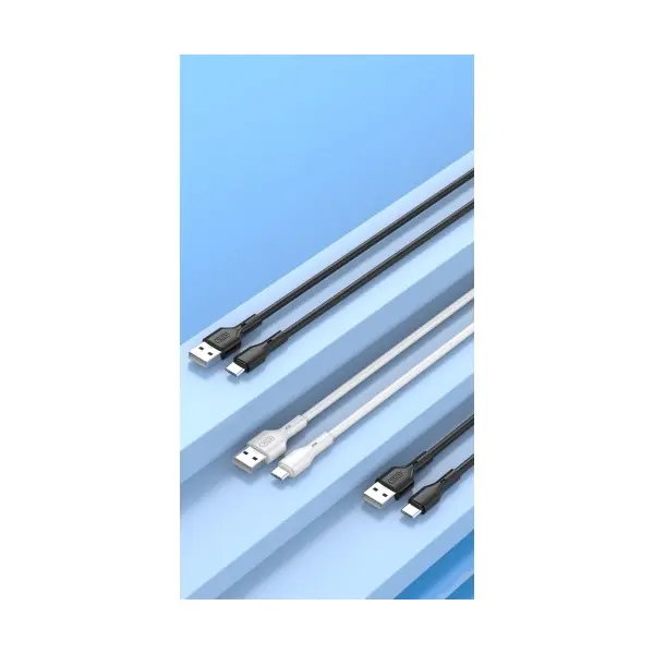 КАБЕЛЬ XO NB230 3A ROCK SERIES TYPE-C DATA CABLE, БІЛИЙ