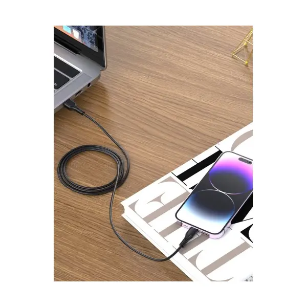 КАБЕЛЬ XO NB230 3A ROCK SERIES TYPE-C DATA CABLE, БІЛИЙ