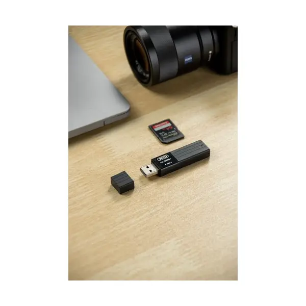 MR4_140328 Картридер xo dk05a (2.0 2in1 card reader), чорний 