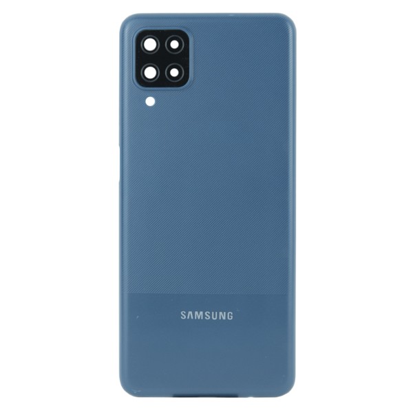 MR1_101531 Задня частина корпуса для samsung galaxy a12 sm-a125 синій (з склом камери) PRC