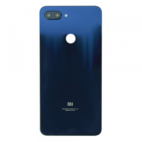 MR1_101660 Задня частина корпуса для xiaomi mi 8 lite aurora синій, (з склом камери), original prc PRC