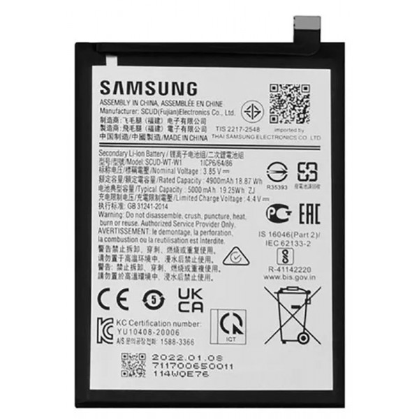 MR1_104222 Акумулятор телефона для samsung galaxy a04e sm-a042, a045 sm-a045, (scud-wt-s-w1), (5000mah), original prc PRC