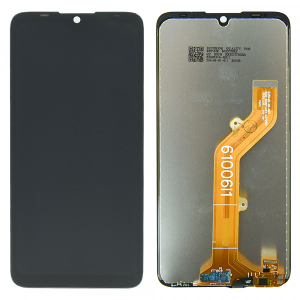 MR1_104289 Дисплей телефона для tecno pop 5 (bd2, bd3, bd2p, bd2d), у зборі з сенсором, чорний (prc), (жовтий шлейф) PRC