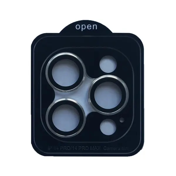 ЗАХИСНЕ СКЛО CAMERA METAL ДЛЯ IPHONE 14 PRO, 14 PRO MAX, СІРИЙ