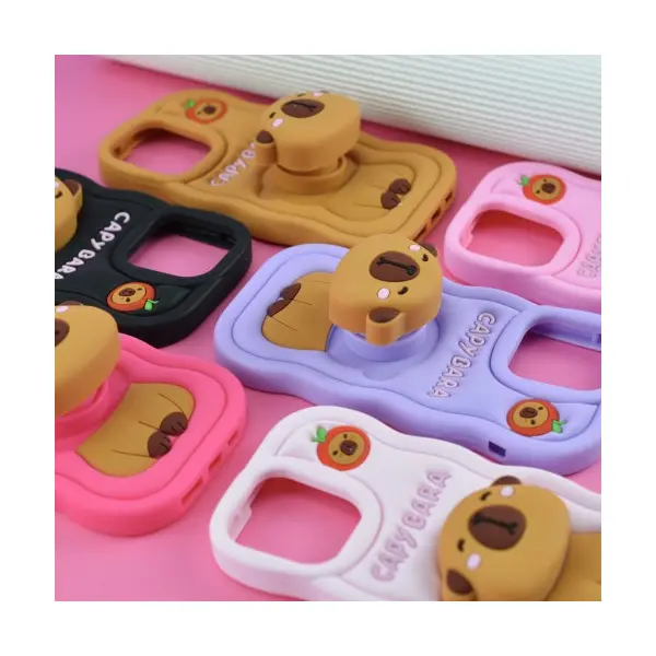 ЧОХОЛ CAPYBARA ДЛЯ IPHONE 14 PRO MAX, 15 PRO MAX, ЧОРНИЙ
