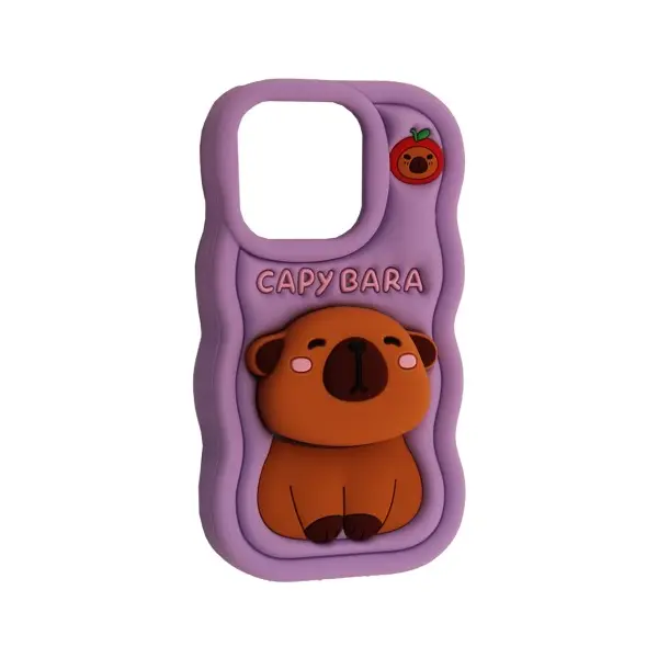 MR4_140852 Чохол capybara для iphone 12 pro max, 13 pro max lilac 